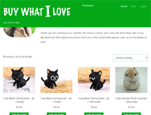 Tablet Screenshot of buywhatilove.com